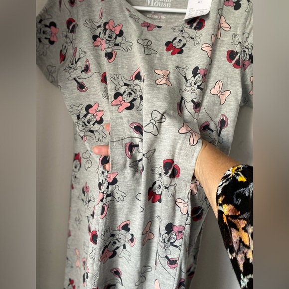 Girls' Disney Minnie Mouse Adaptive Dress - Heather Gray XL Plus - Picture 3 of 6
